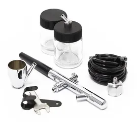 Wiltec Airbrush Pistole Typ 128 schwarz/silber