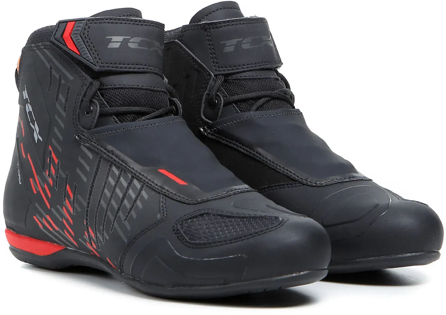 TCX RO4D WP Motorradschuhe, schwarz-rot, Größe 43 für Männer
