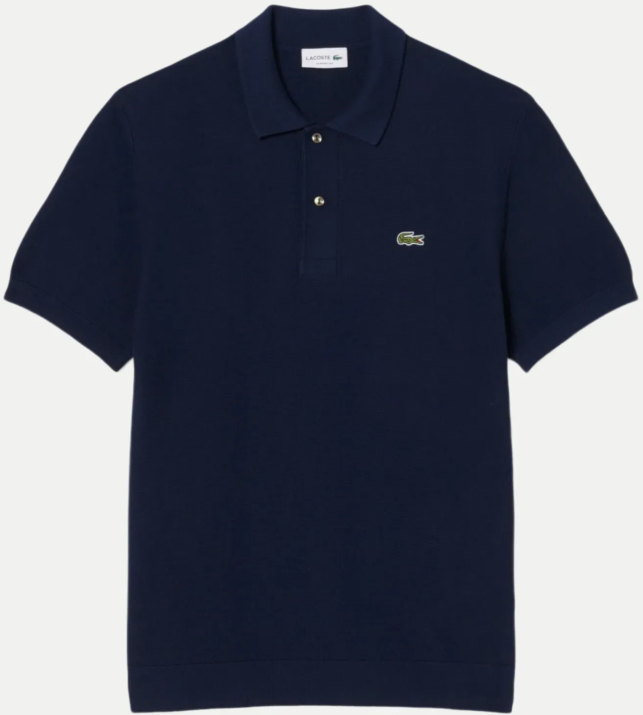 Strick Poloshirt Blau M