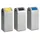 Proregal Wertstoffsammler 60 l Silber-Blau