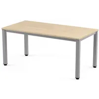 Rocada Schreibtisch Executive BxTxH 120x80x73cm Gestell grau Platte Melamin
