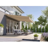 WISMAR Gelenkarmmarkise Classic beige gestreift inkl. Handkurbel