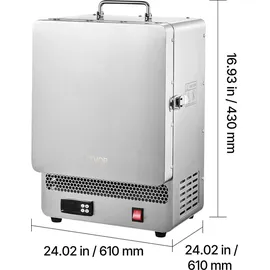 Vevor elektrischer Schmelzofen 1650 W digitaler Schmelzofen, elektrischer Brennofen mit max. Temperatur 1200 °C für Wachsausschmelzguss Ton-DIY Metallglühen Keramikbrennen PID-Temperaturregelung