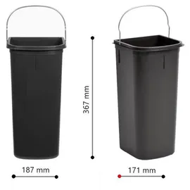 HAILO Inneneimer 8 l Schwarz