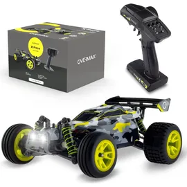 Overmax X-Pace Ferngesteuertes Auto RC Car, 4x4, Geschwindigkeit von 45 kmh, 100m Reichweite, LED-Beleuchtung, unabhängige Federung, große Fahrzeugabmessungen