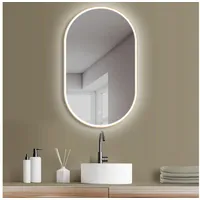 Hoko Badezimmerspiegel mit Anti-Fog, Oval 60x100 cm / 100x60