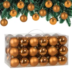 Weihnachtsbaumkugeln Kupfer 54-tlg