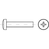 Industrial Quality Supplies DIN 7985 Linsenschaube, Edelstahl A2 -H