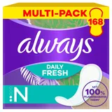 always Slipeinlage Daily Fresh Pflanzenbasiert Normal 168 Slipeinlagen (Sparpackung 4x42 Stück)