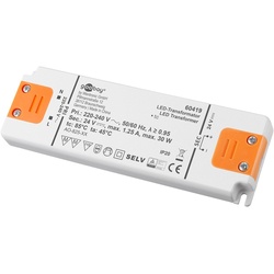 Goobay LED-Trafo 24 V/30 W - 24 V DC für LEDs bis 30 W Gesamtlast