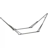 Outsunny Hängemattengestell Schwarz, Silber, Metall, 92x88x290 cm, Gartenmöbel, Hängematten