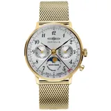Zeppelin Hindenburg Mondphase Edelstahl 36 mm 7039M-1