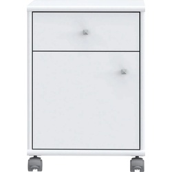 Rollcontainer FORTE „Tempra“ Rollwagen Gr. B/H/T: 38,6 cm x 54,2 cm x 42 cm, weiß Rollcontainer