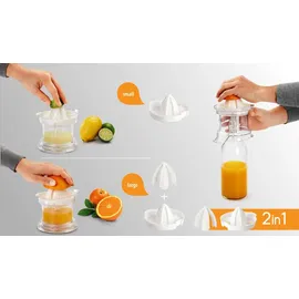 Metaltex Citrus+ Zitruspresse transparent