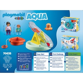 Playmobil 1.2.3 Badeinsel mit Wasserrutsche 70635
