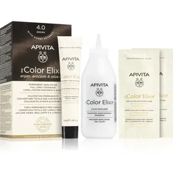 Apivita My Color Elixir Haarfarbe ohne Ammoniak Farbton 4.0 Brown 1 St.
