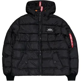 Alpha Industries Hooded Puffer Fd Jacke Black L