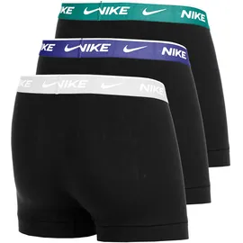 Nike Trunk Boxershorts schwarz/blau/grün L 3er Pack