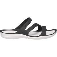 Crocs Swiftwater Sandal W Damen Sandalen, Schwarz, Weiß