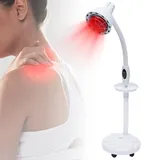 Rotlichttherapiegerät Infrarotlampe Rotlichtlampe 275W Wärmelampe Infrarot Lampe mit Bodenstativ Infrarotstrahler Temperatur und Höhenverstellbar Rotlichtlampe für Gesicht, Schulter, Erhaltung