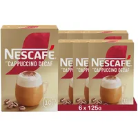 NESCAFÉ Gold Typ Cappuccino Entkoffeiniert - Sticks (6 x 10 x 12,5g)