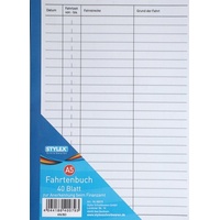Stylex Schreibwaren Geschäftspapier 5x Fahrtenbuch / DIN A5 /