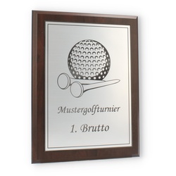 Holztafel Arturo silber 22,9x17,8cm