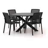 Bellagio Dranera/Lodola ø 130 cm Gartenmöbel-Set 5-teilig stapelbar