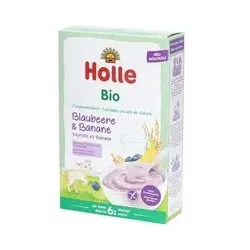 HOLLE Bio bouillie au lait myrtille + banane 200 g
