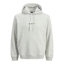 JACK & JONES Hoodie Grau/Weiß L