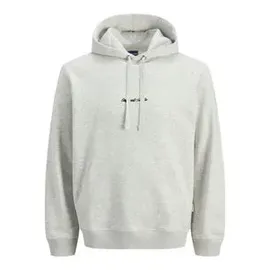 JACK & JONES Hoodie Grau/Weiß L