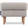 Konsimo Hocker Stralis Textil 41 x 43 x 56 cm Beige