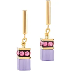 Coeur de Lion 2810/21-1500 Damen-Ohrringe GeoCUBE Iconic Layer gold-rainbow