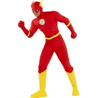 Funidelia | Flash Kostüm für Herren Superhelden, DC Comics, Liga de la Justicia - Kostüme für Erwachsene & Verkleidung für Partys, Karneval & Halloween - Größe L - Rot