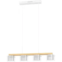 EGLO Portico-Z 4-flg. Ø 81,5 cm Holz weiß