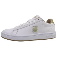K-Swiss Damen Court Shield Sneaker White/Champagne, 42