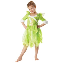Rubie ́s Kostüm Disney’s Tinkerbell Winter Wonderland Kostüm für K, Disneys Märchenfee im ‚Winter‘-Look grün 128