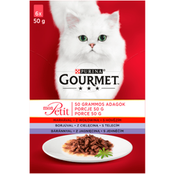 GOURMET mon Petit Katzenfutter - MIX Fleisch 6x50g (Rabatt für Stammkunden 3%)