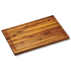Kesper Tranchierbrett, mit Saftrille, feuchtigkeitsabweisend, Messer schonendes und BIOFA-Öl imprägniertes Brett mit hoher Schnittfestigkeit, Maße (L x B x H): 40 x 26 x 1,5 cm
