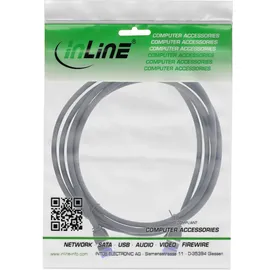 InLine InLine® Patchkabel Slim, Cat.6A, S/FTP, TPE (LSZH), PoE, schwarz, 25m,