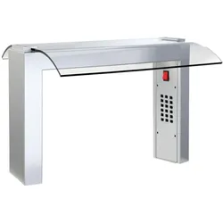 Bildschirm mit stütze und glas drop-in 2 gn mit led-licht und wärme - 755x550x420 mm - 480 W 230/1V - 1102JCLC Eurast