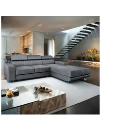 masseno Ecksofa mit Schlaffunktion NOTO ¦ grau ¦ Maße (cm): B: 267 H: 89