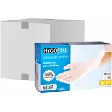 HYGOSTAR® Nitrilhandschuh Safe Super Stretch, puderfrei, weiß 261501 , 1 Karton = 10 Packungen à 100 Stück, Größe M (8)