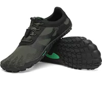 SAGUARO Barfußschuhe Herren Barfuss Schuhe Damen Zehenschuhe Outdoor & Indoor Fitnessschuhe Mit Breite Zehenbox, Vitality III - Barfußschuhe Grün Spargel,Gr.40 - 40 EU