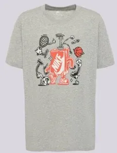 NIKE T-SHIRT K NSW TEE BOXY MLT SPT BOY - Grau - 147-158