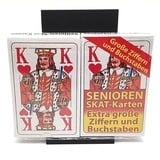 Skat Spielkarten Senioren Skatkarten 2x 32 Blatt Karten - extra große Ziffern