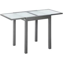 Merxx Balkonausziehtisch 65 x 65 x 75 cm Schwarz/Grau