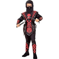 Ciao Skull Ninja Kostüm Verkleidung Junge (Größe 7-9 Jahre)
