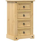 vidaXL Nachtschrank Corona 53 x 39 x 84 cm Braun