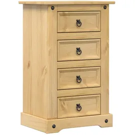 vidaXL Nachtschrank Corona 53 x 39 x 84 cm Braun